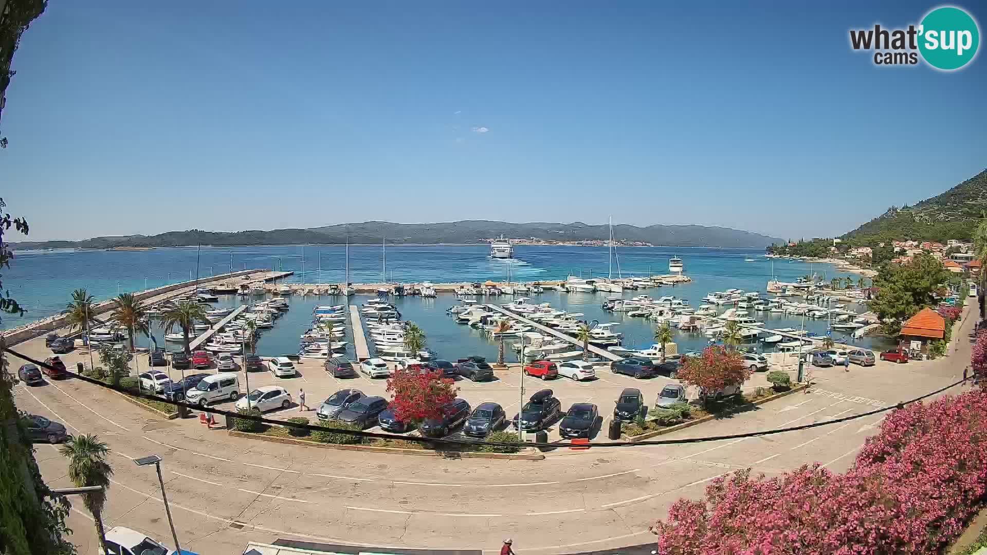 Webcam Orebić Riva – Ferry a Korčula en vivo