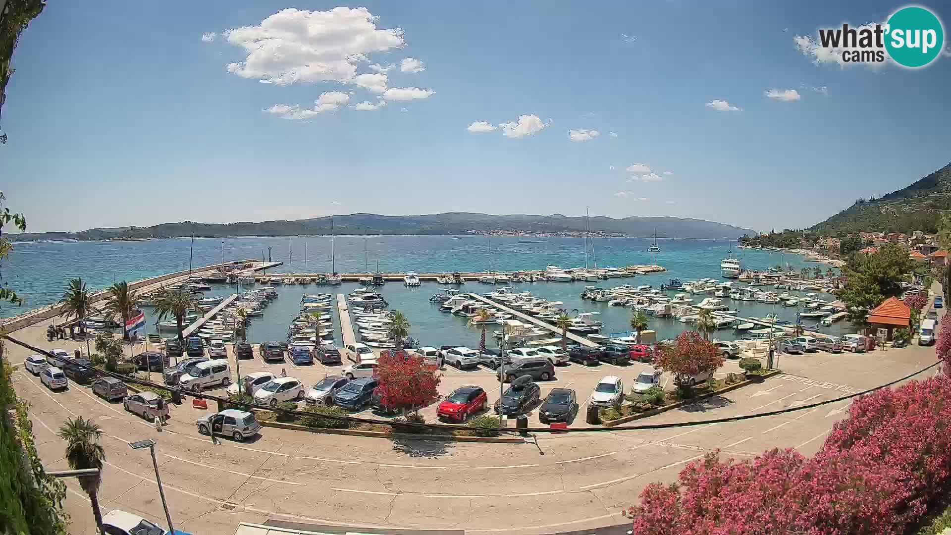 Webcam Orebić Riva – Ferry to Korčula Live