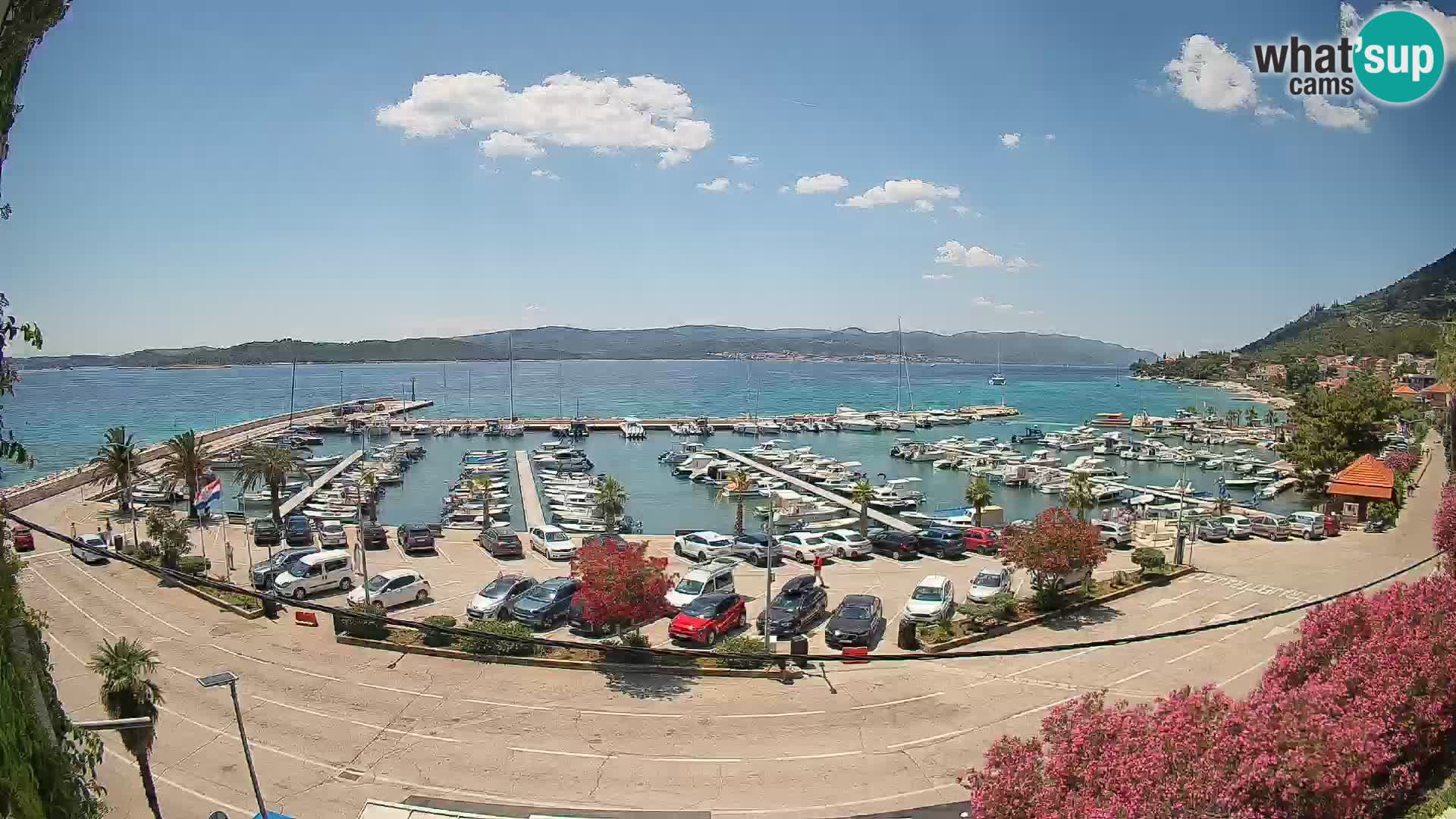 Webcam Orebić Riva – Ferry to Korčula Live