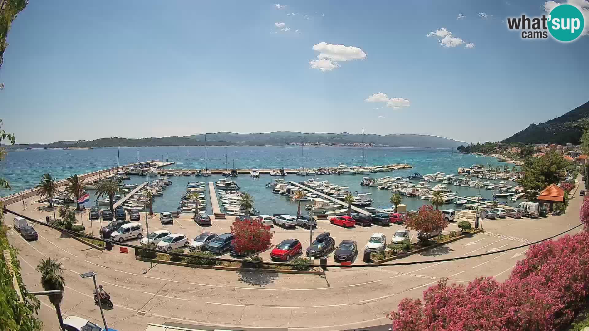 Webcam Orebić Riva – Ferry to Korčula Live