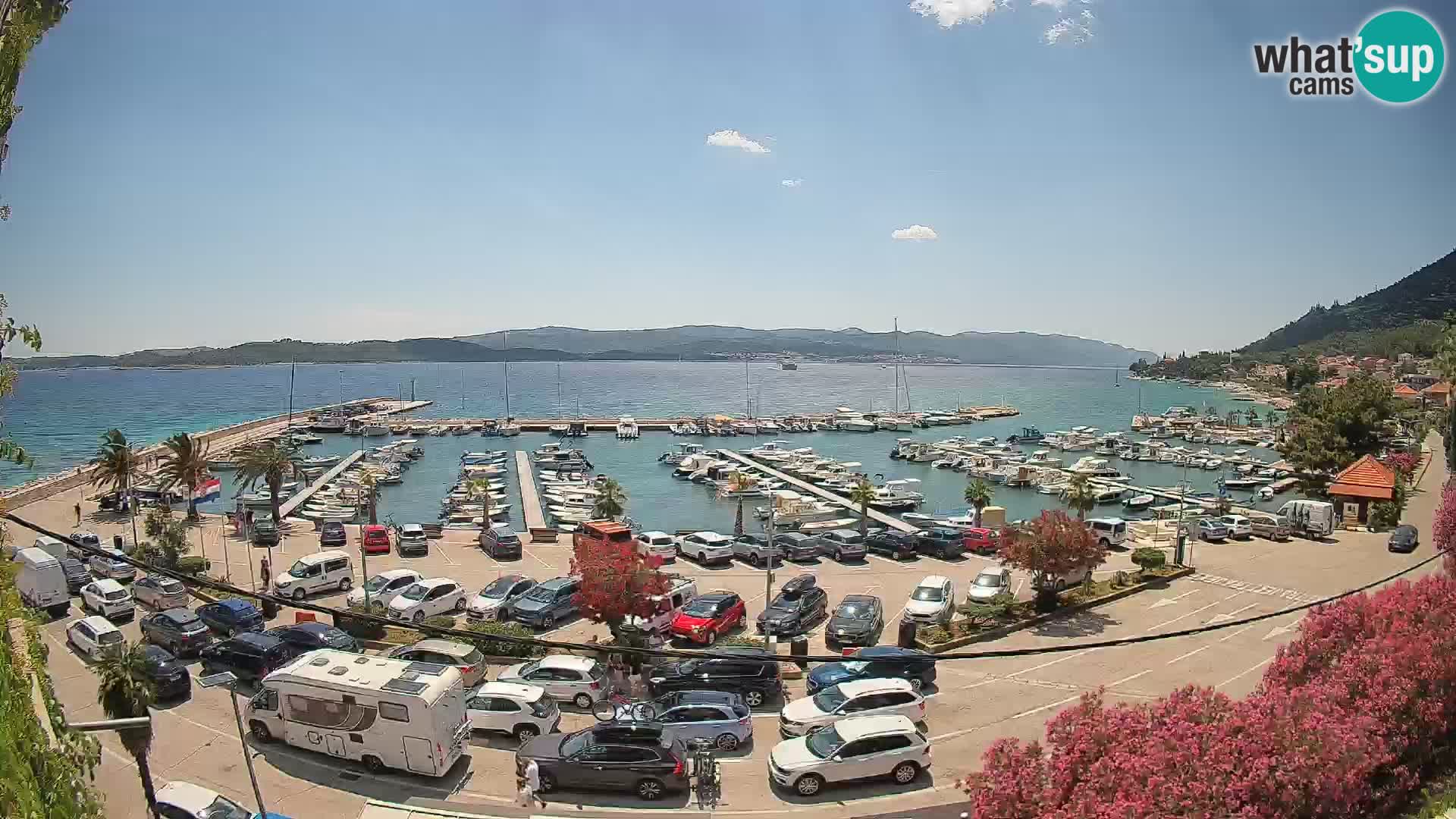 Web kamera Orebić Riva – Trajekt za Korčulu uživo