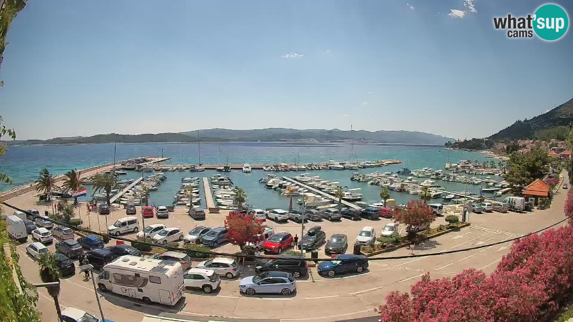Webcam Orebić Riva – Ferry to Korčula Live