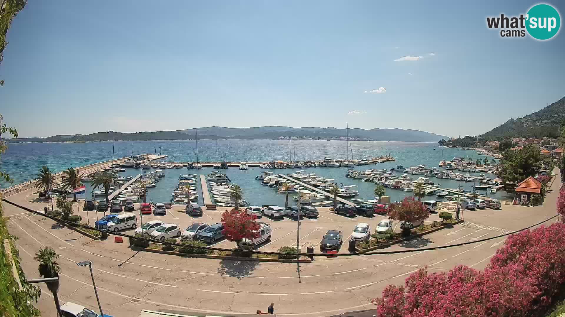 Webcam Orebić Riva – Ferry to Korčula Live