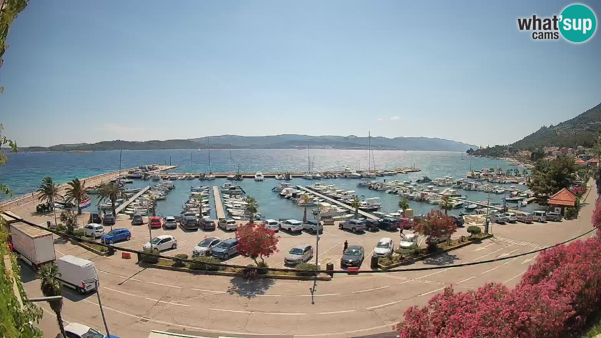 Webcam Orebić Riva – Ferry to Korčula Live