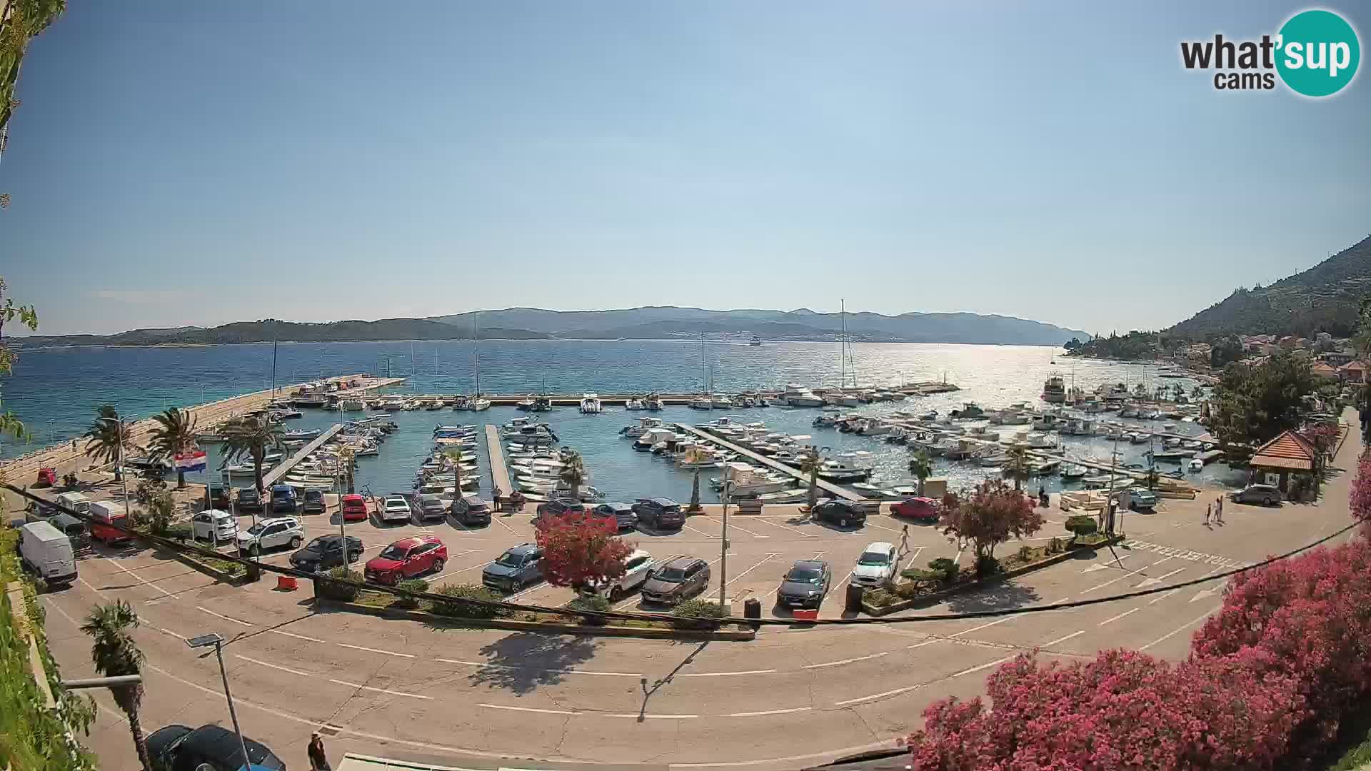 Webcam Orebić Riva – Ferry vers Korčula en direct