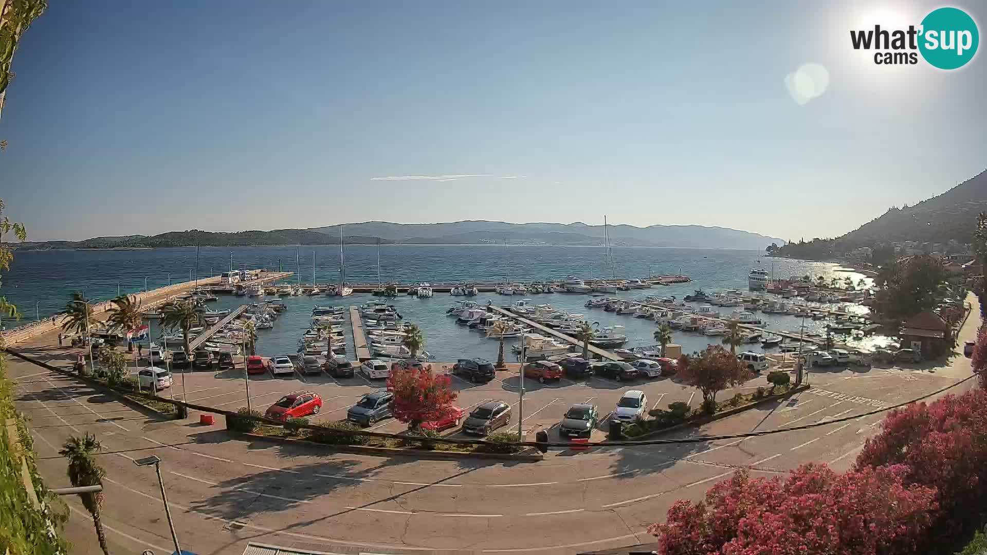 Webcam Orebić Riva – Ferry a Korčula en vivo