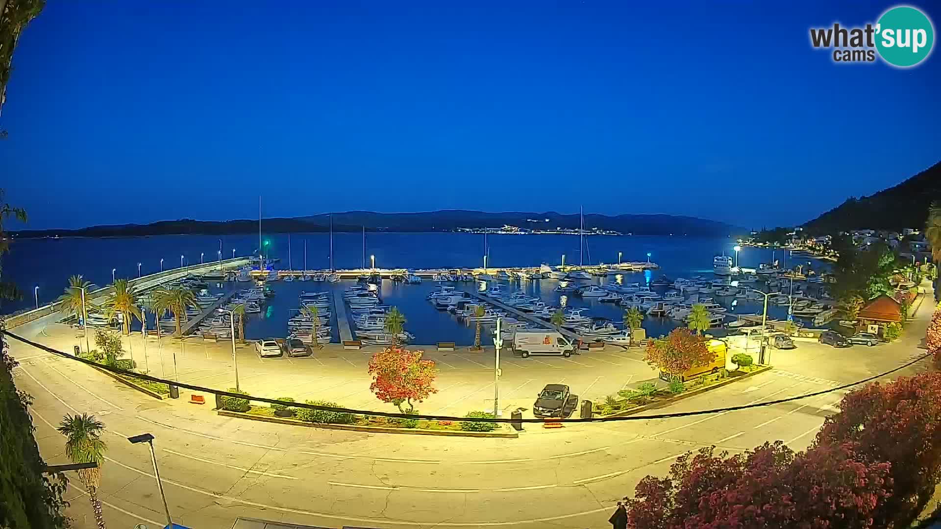 Spletna kamera Orebić Riva – Trajekt za Korčulo v živo