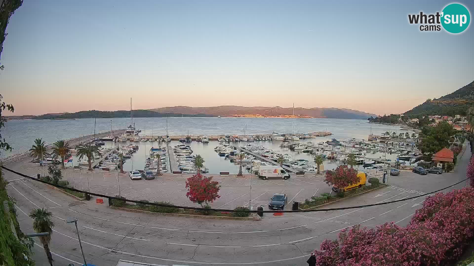 Webcam Orebić Riva – Ferry to Korčula Live