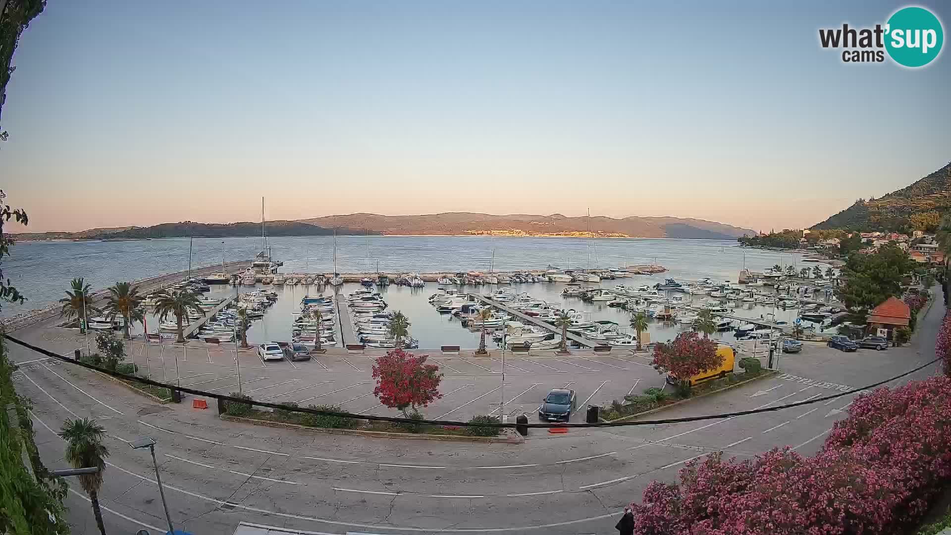 Webcam Orebić Riva – Ferry to Korčula Live