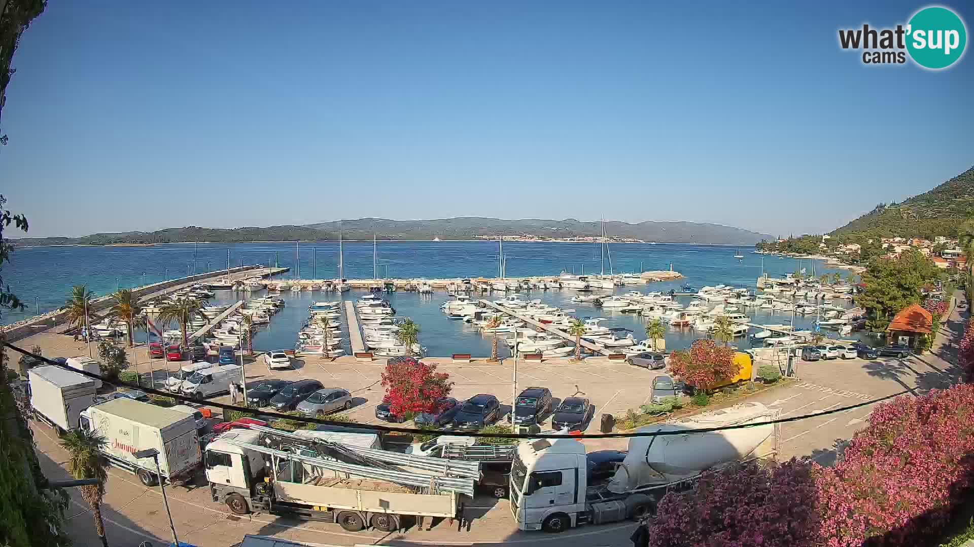 Webcam Orebić Riva – Ferry to Korčula Live