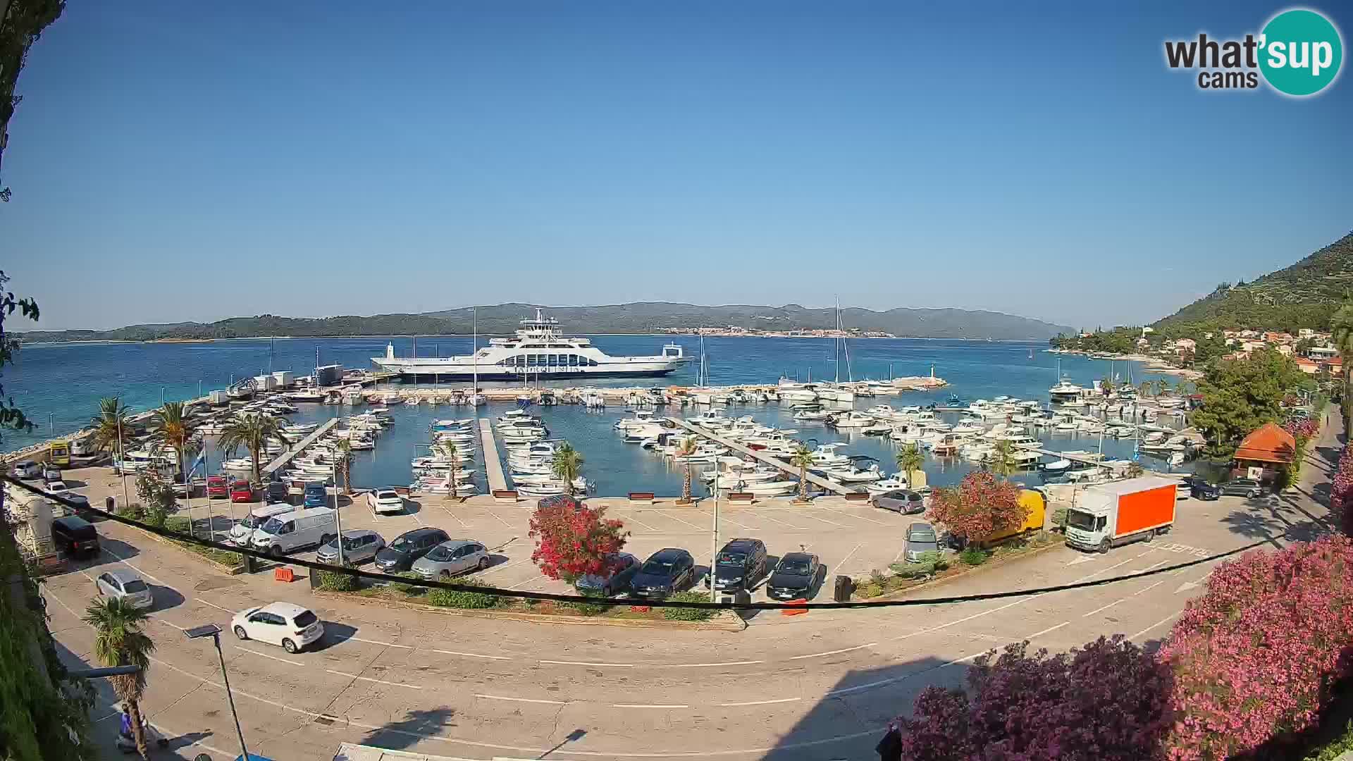 Webcam Orebić Riva – Ferry vers Korčula en direct