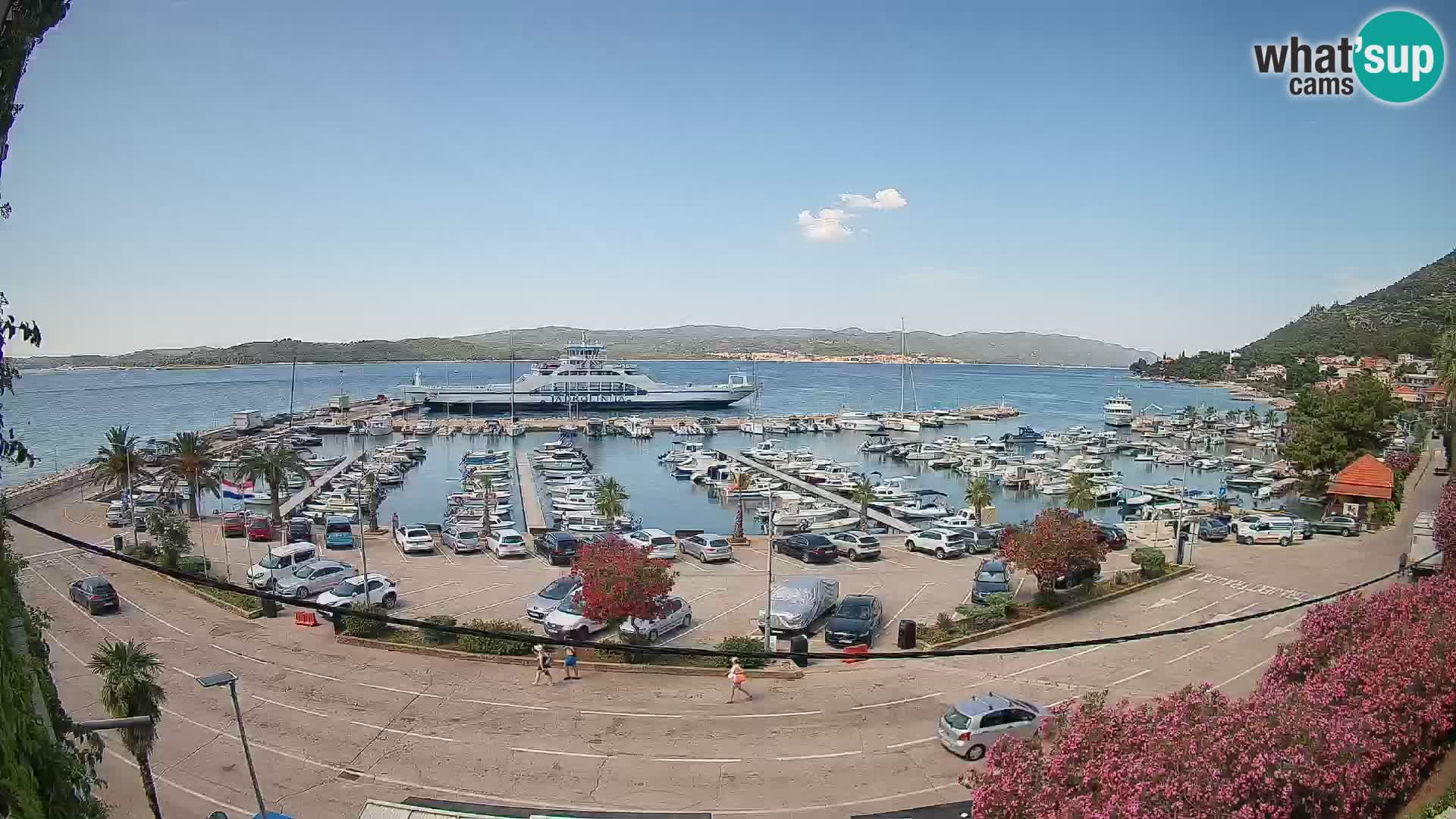 Webcam Orebić Riva – Ferry a Korčula en vivo