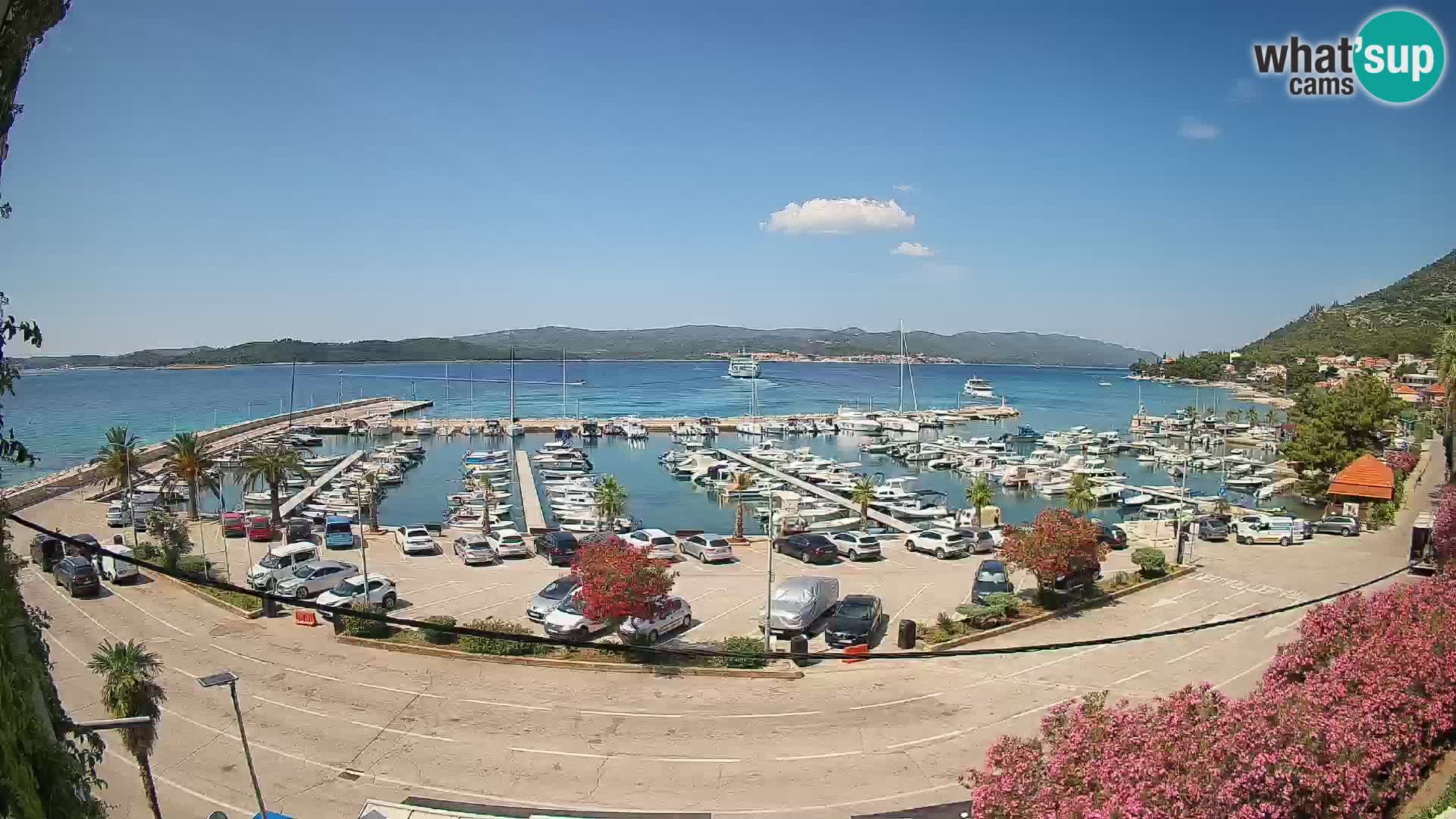 Spletna kamera Orebić Riva – Trajekt za Korčulo v živo