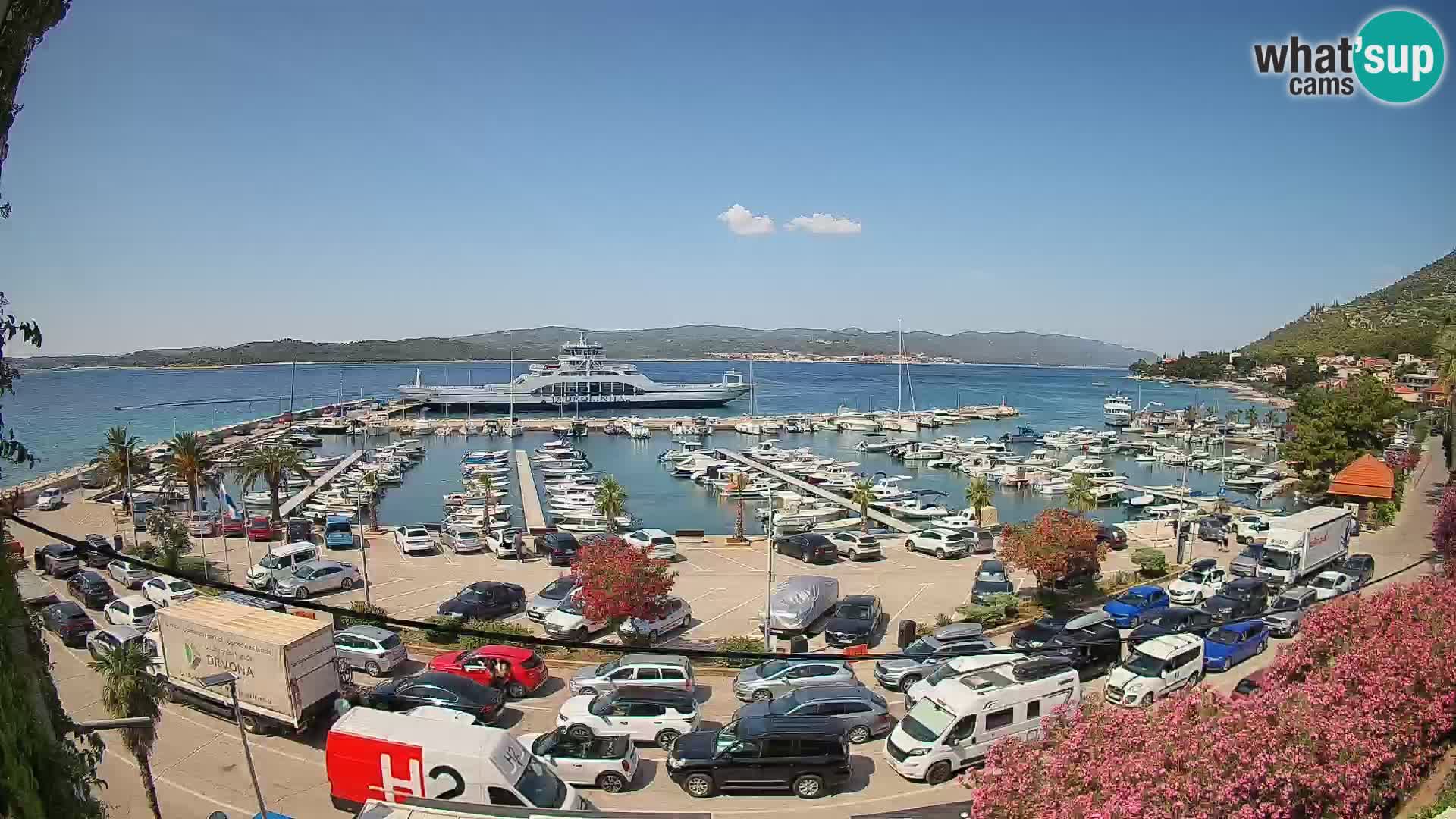 Webcam Orebić Riva – Ferry a Korčula en vivo