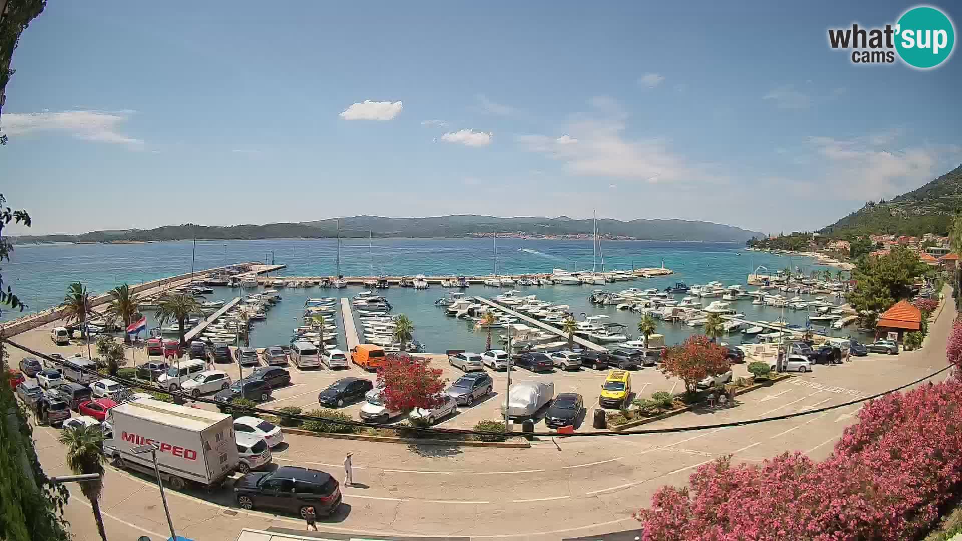 Webcam Orebić Uferpromenade – Fähre nach Korčula Live