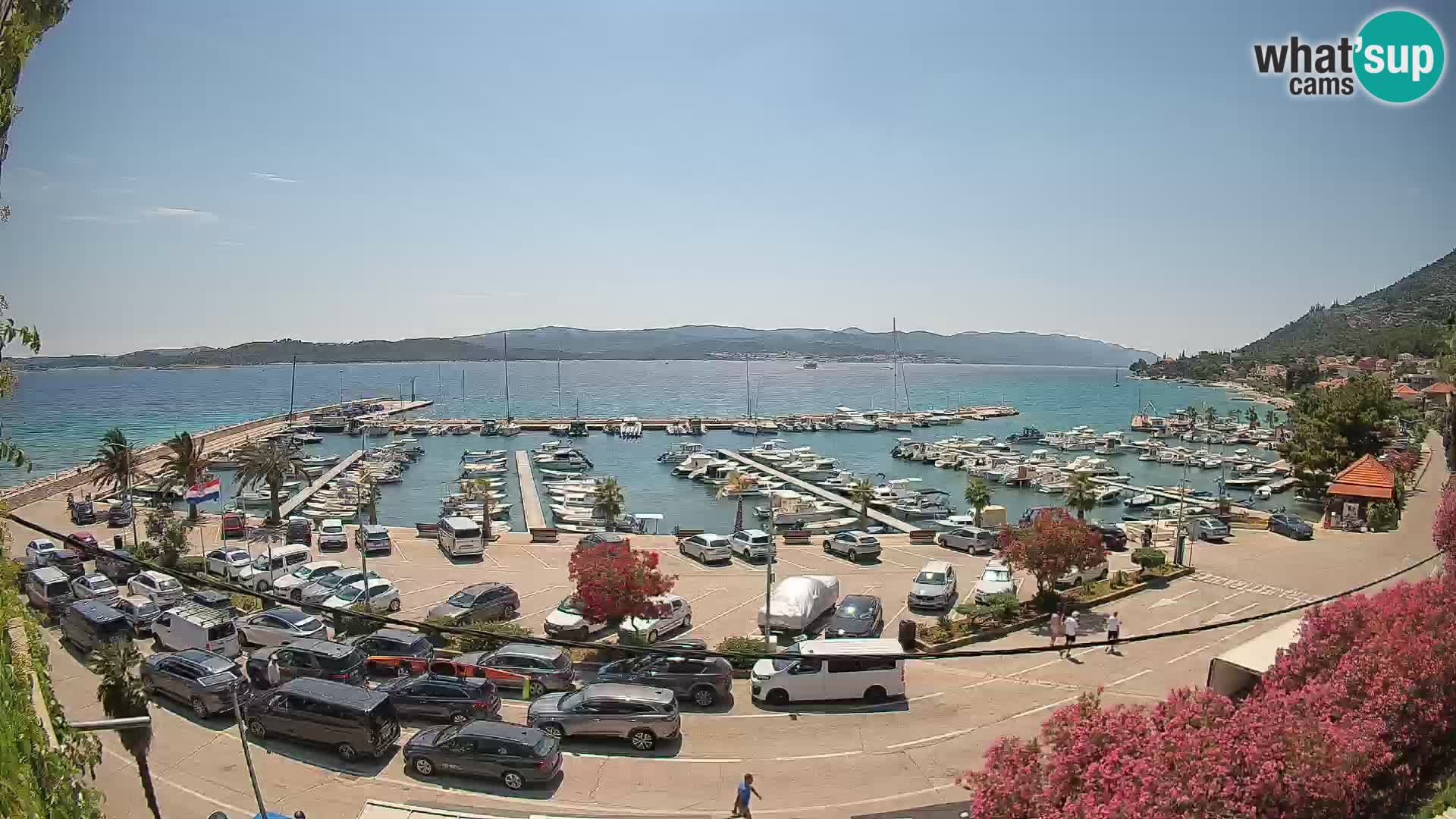 Webcam Orebić Riva – Ferry a Korčula en vivo