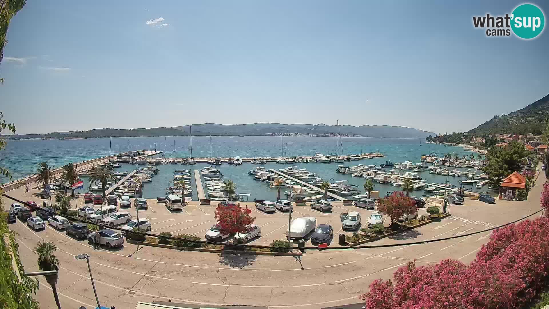 Web kamera Orebić Riva – Trajekt za Korčulu uživo