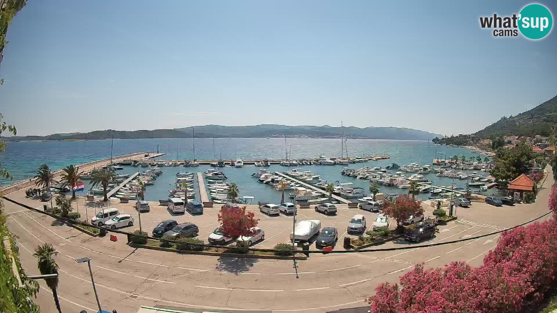 Webcam Orebić Riva – Ferry a Korčula en vivo