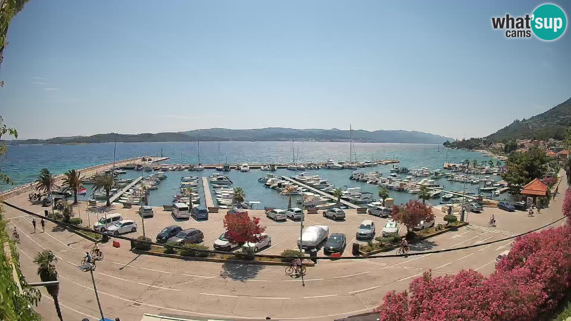 Web kamera Orebić Riva – Trajekt za Korčulu uživo