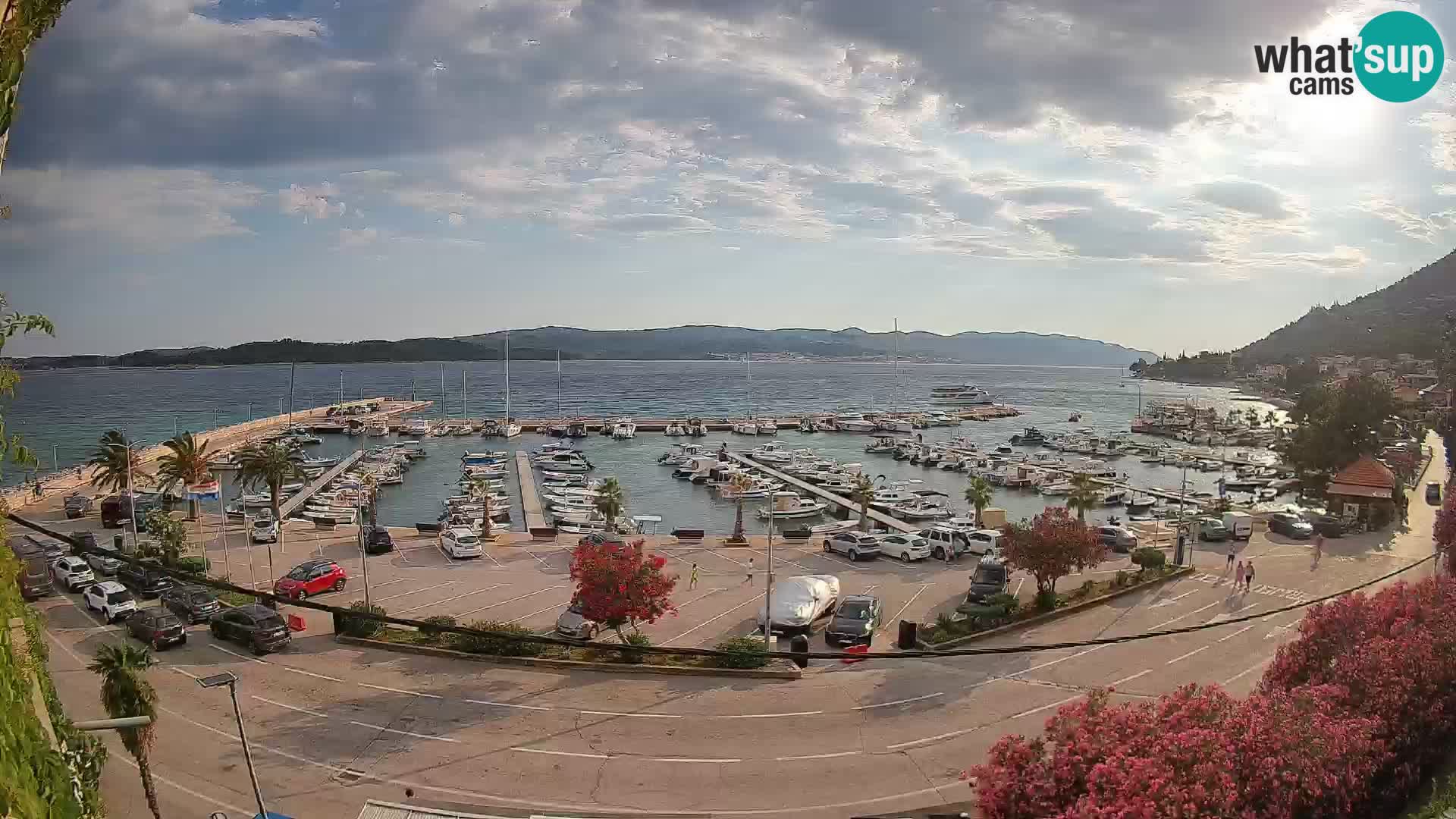 Webcam Orebić Riva – Ferry a Korčula en vivo