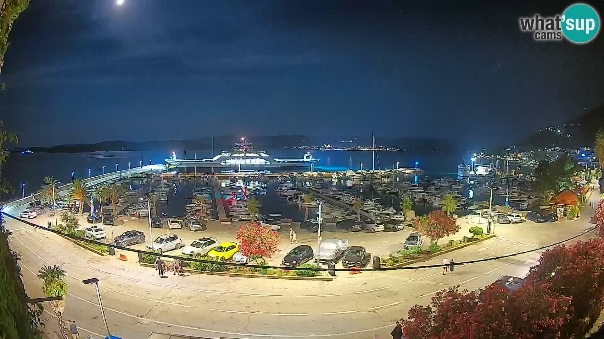 Webcam Orebić Riva – Ferry a Korčula en vivo