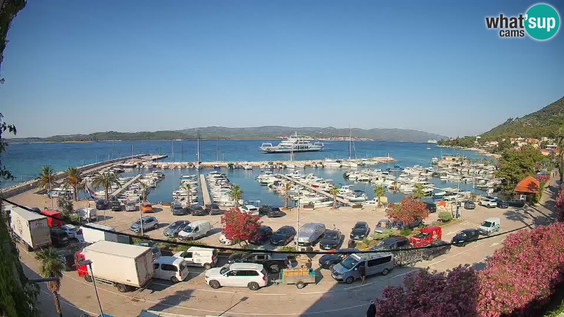 Web kamera Orebić Riva – Trajekt za Korčulu uživo