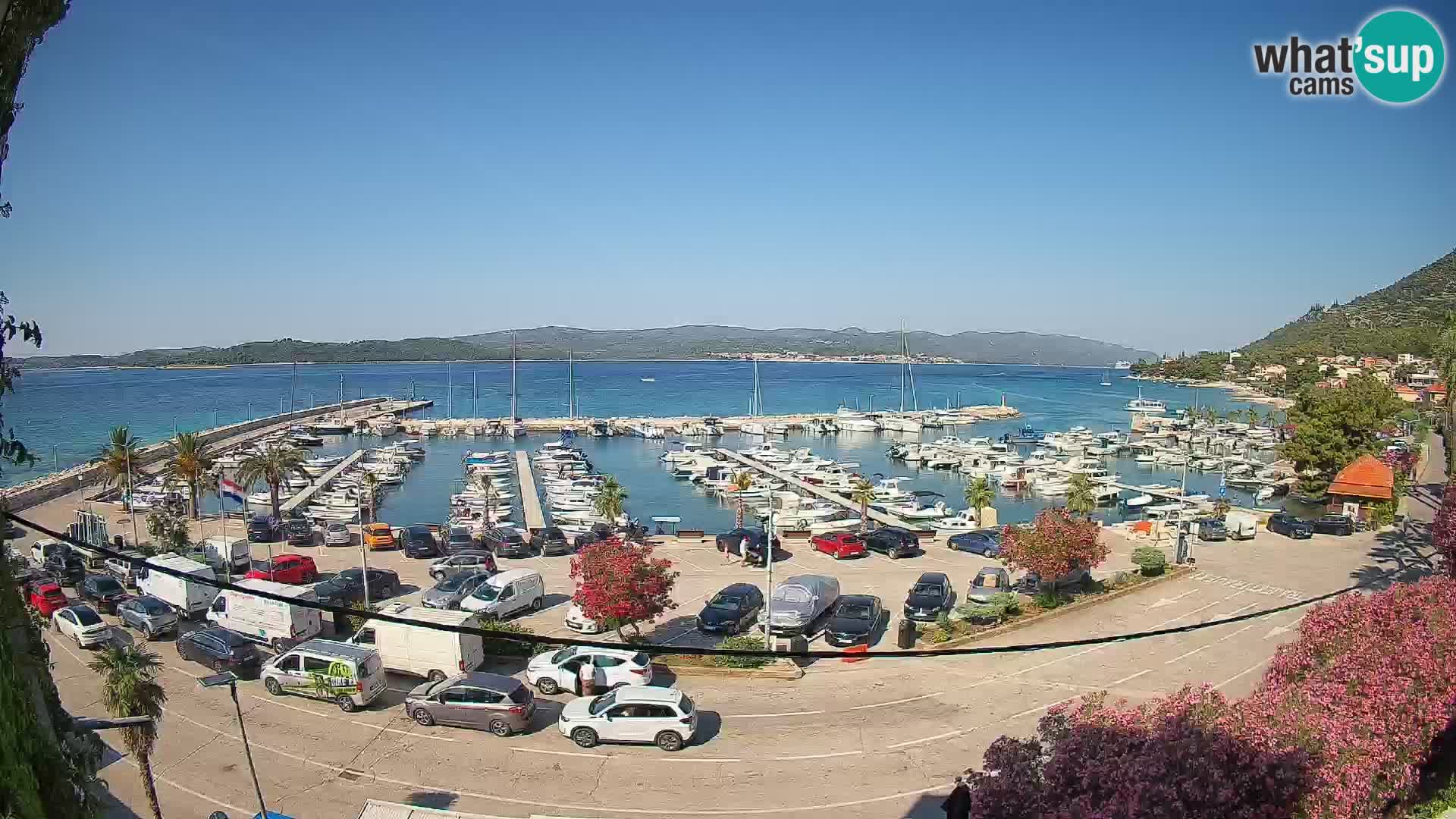 Webcam Orebić Uferpromenade – Fähre nach Korčula Live