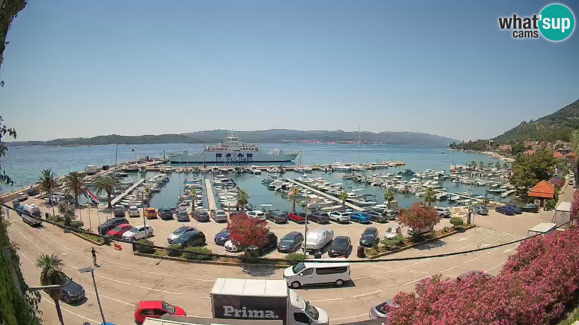 Web kamera Orebić Riva – Trajekt za Korčulu uživo
