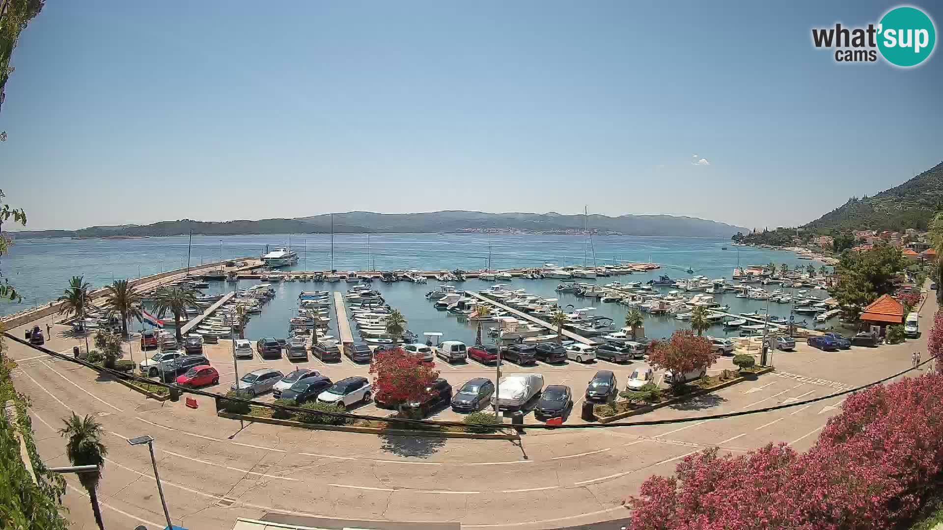 Webcam Orebić Riva – Ferry a Korčula en vivo