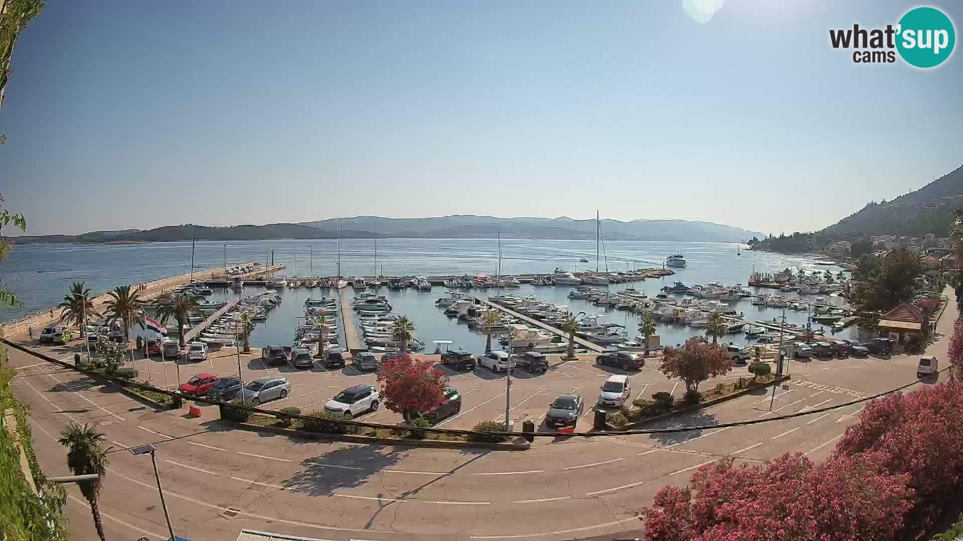 Webcam Orebić Riva – Ferry a Korčula en vivo
