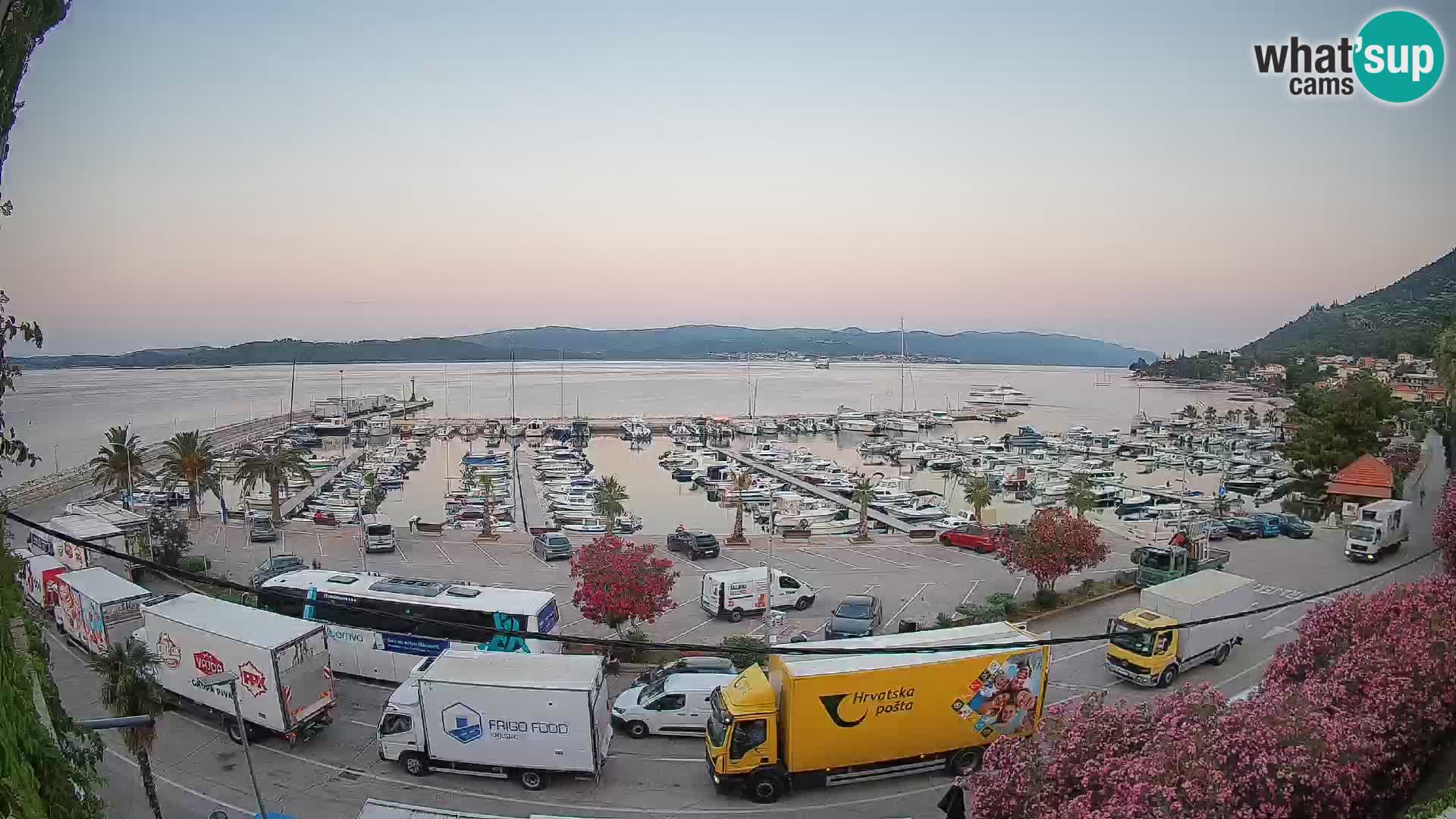 Webcam Orebić Riva – Ferry vers Korčula en direct