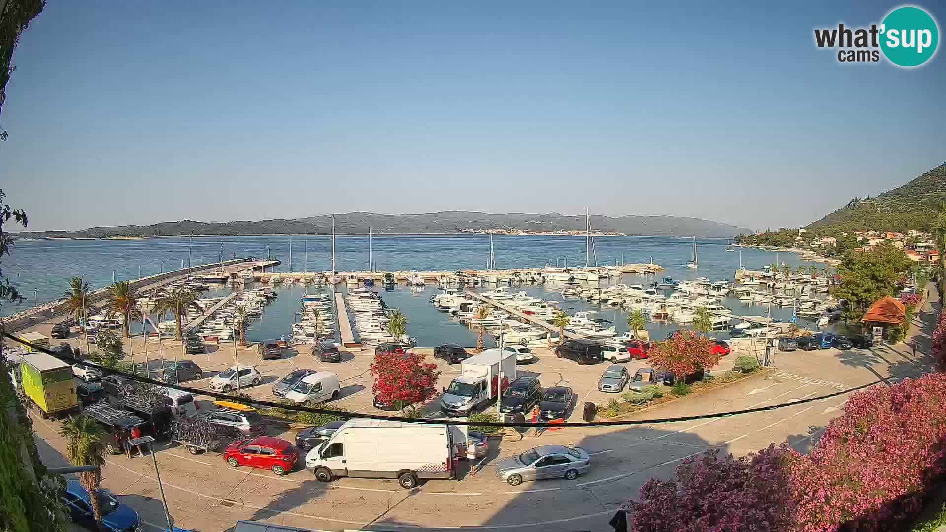 Webcam Orebić Riva – Ferry a Korčula en vivo