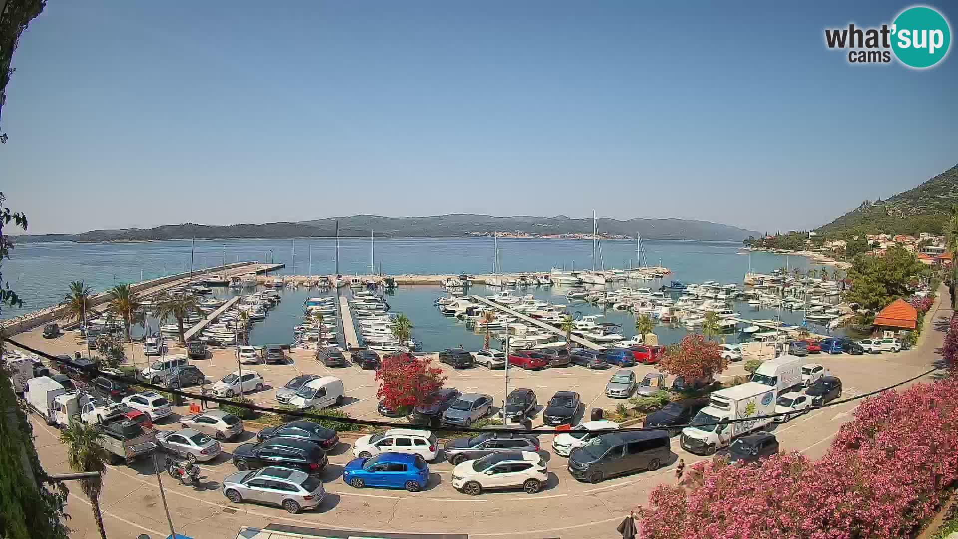Webcam Orebić Riva – Ferry a Korčula en vivo
