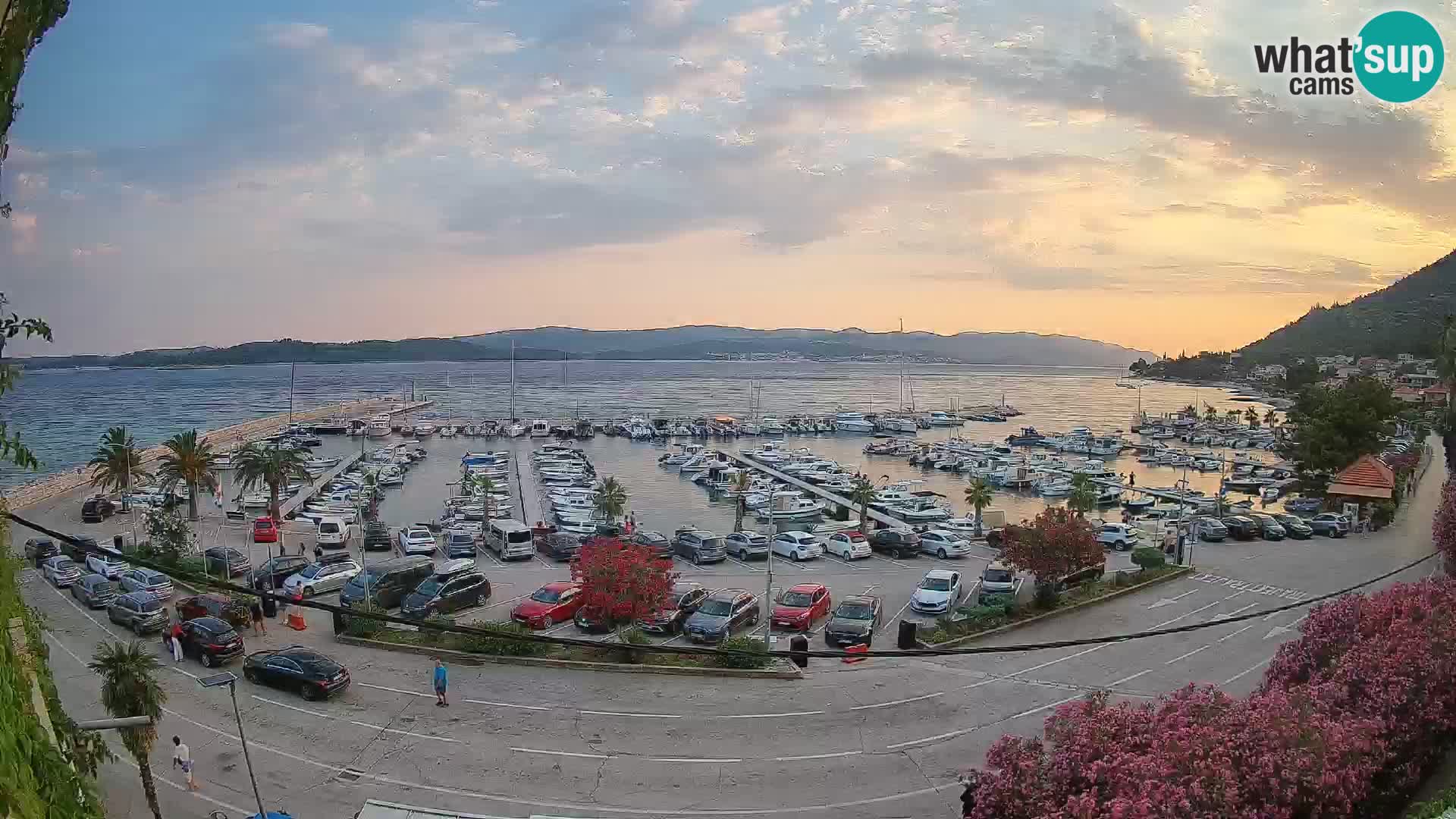 Webcam Orebić Riva – Ferry to Korčula Live