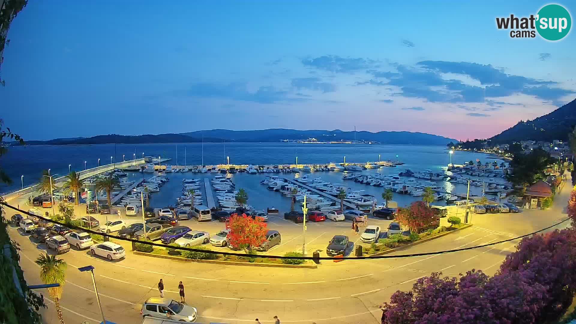 Webcam Orebić Riva – Ferry to Korčula Live