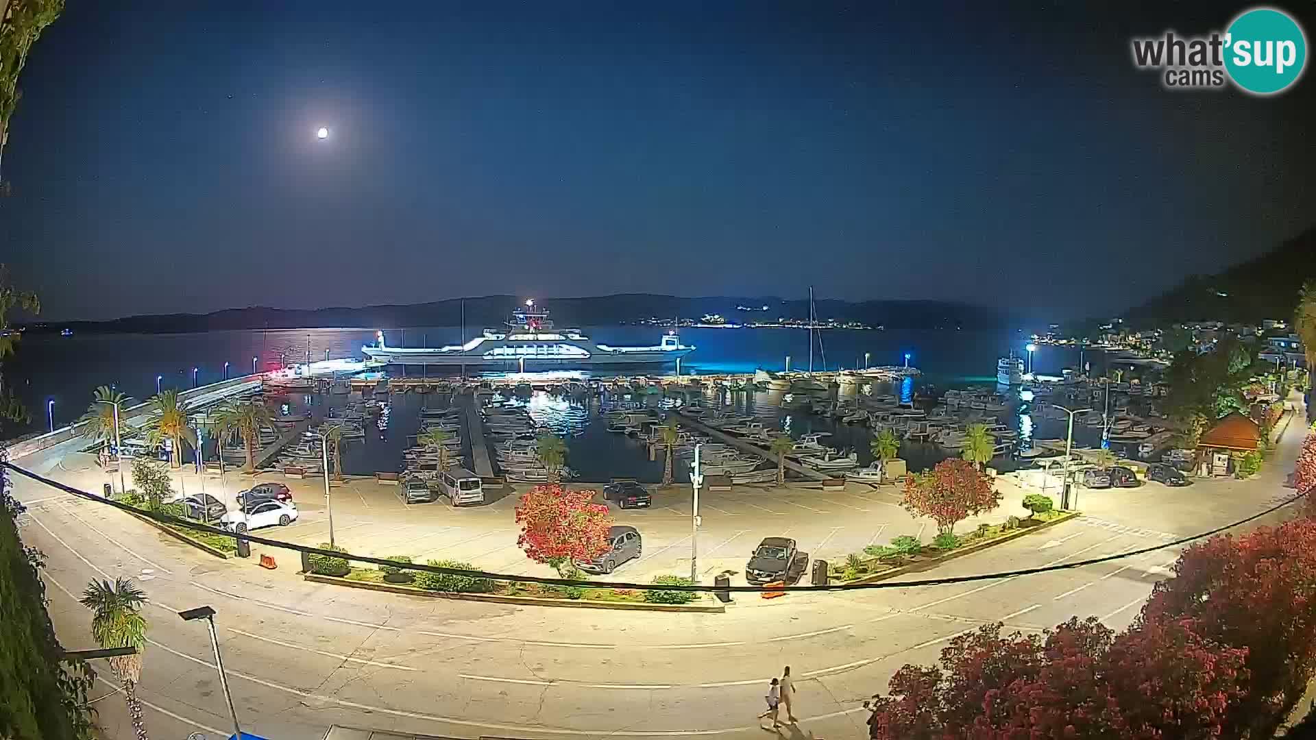 Webcam Orebić Riva – Ferry vers Korčula en direct