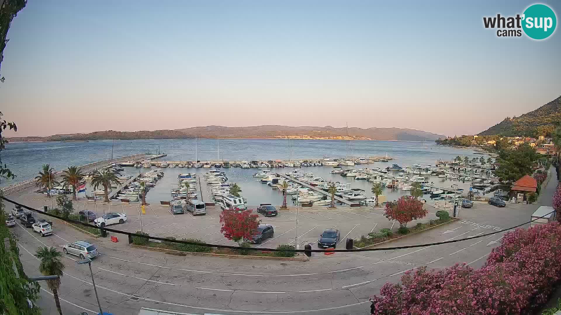 Webcam Orebić Uferpromenade – Fähre nach Korčula Live