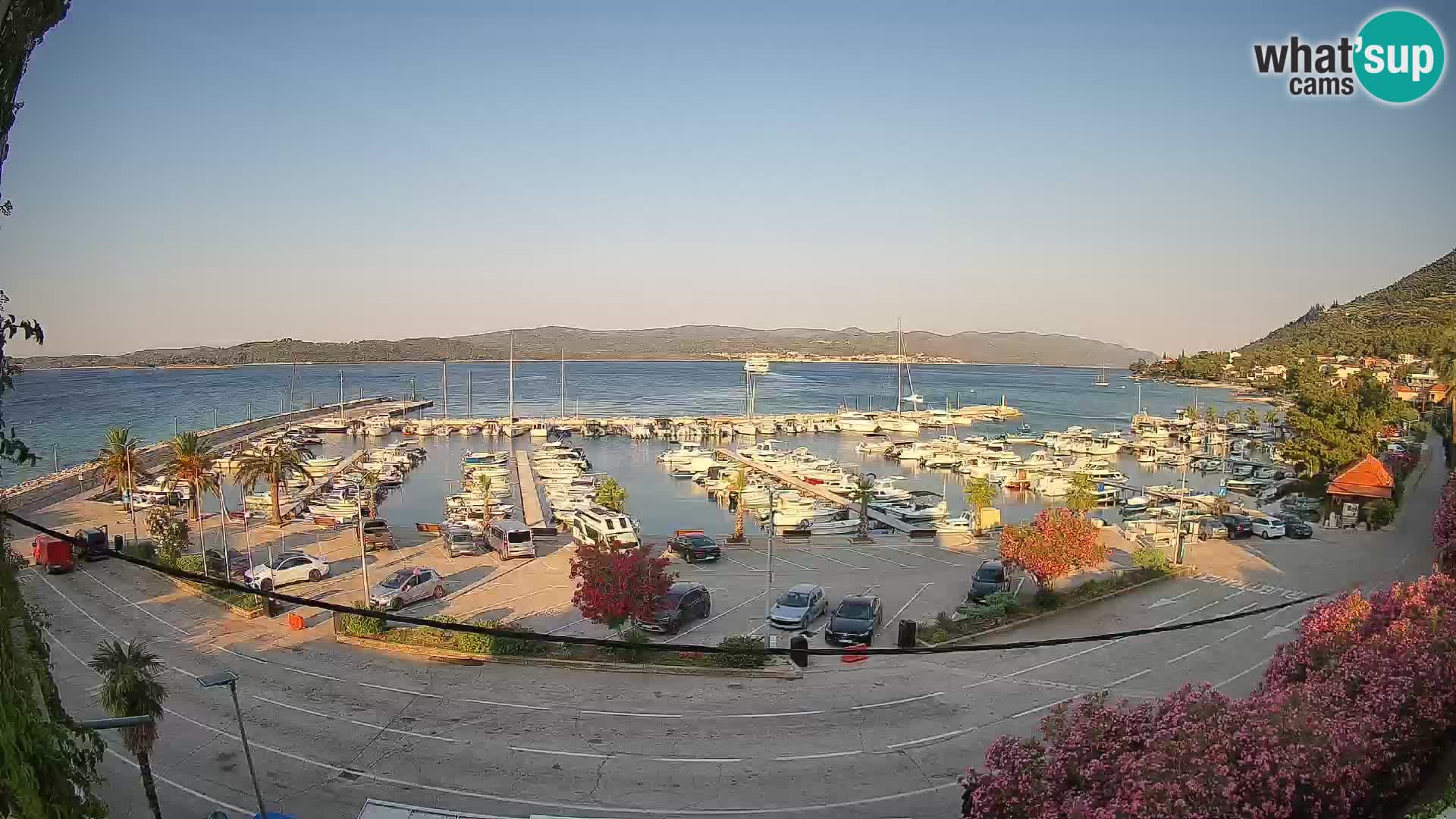 Spletna kamera Orebić Riva – Trajekt za Korčulo v živo