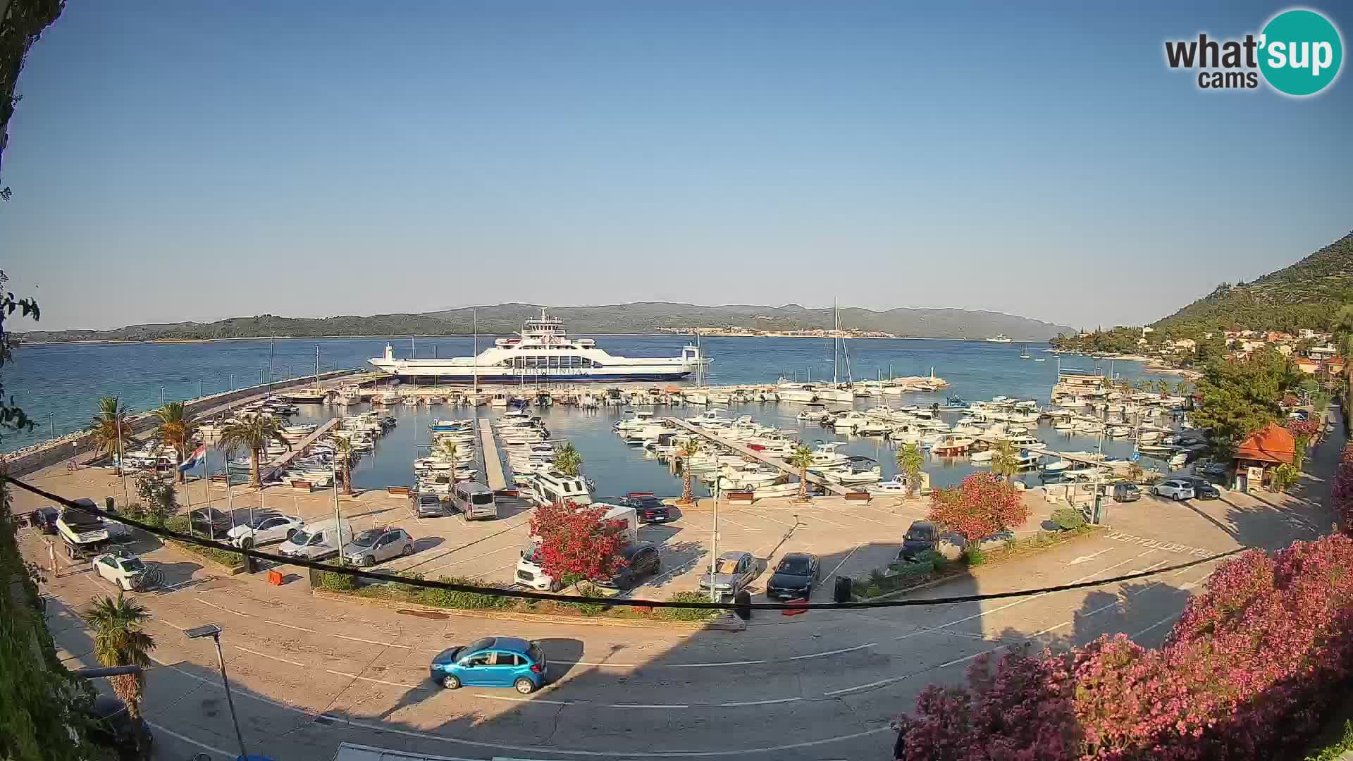 Webcam Orebić Riva – Ferry to Korčula Live