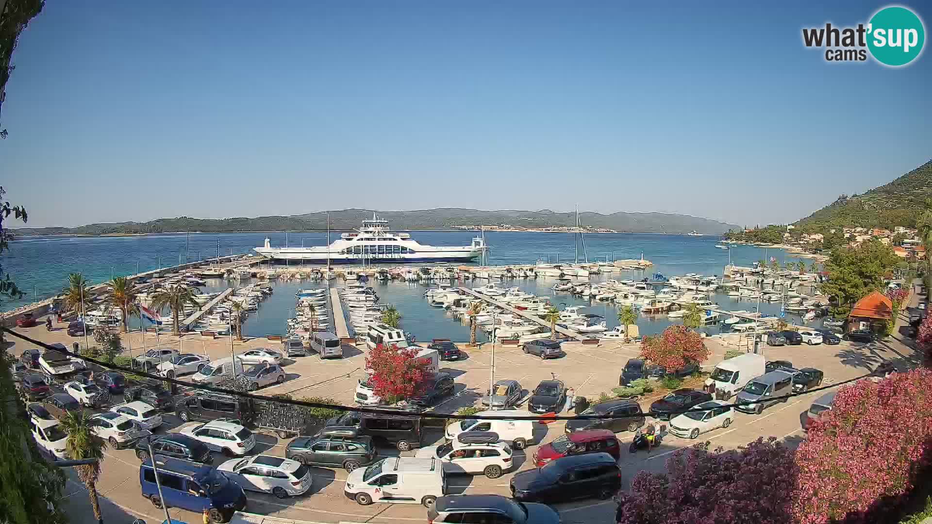 Webcam Orebić Riva – Ferry vers Korčula en direct