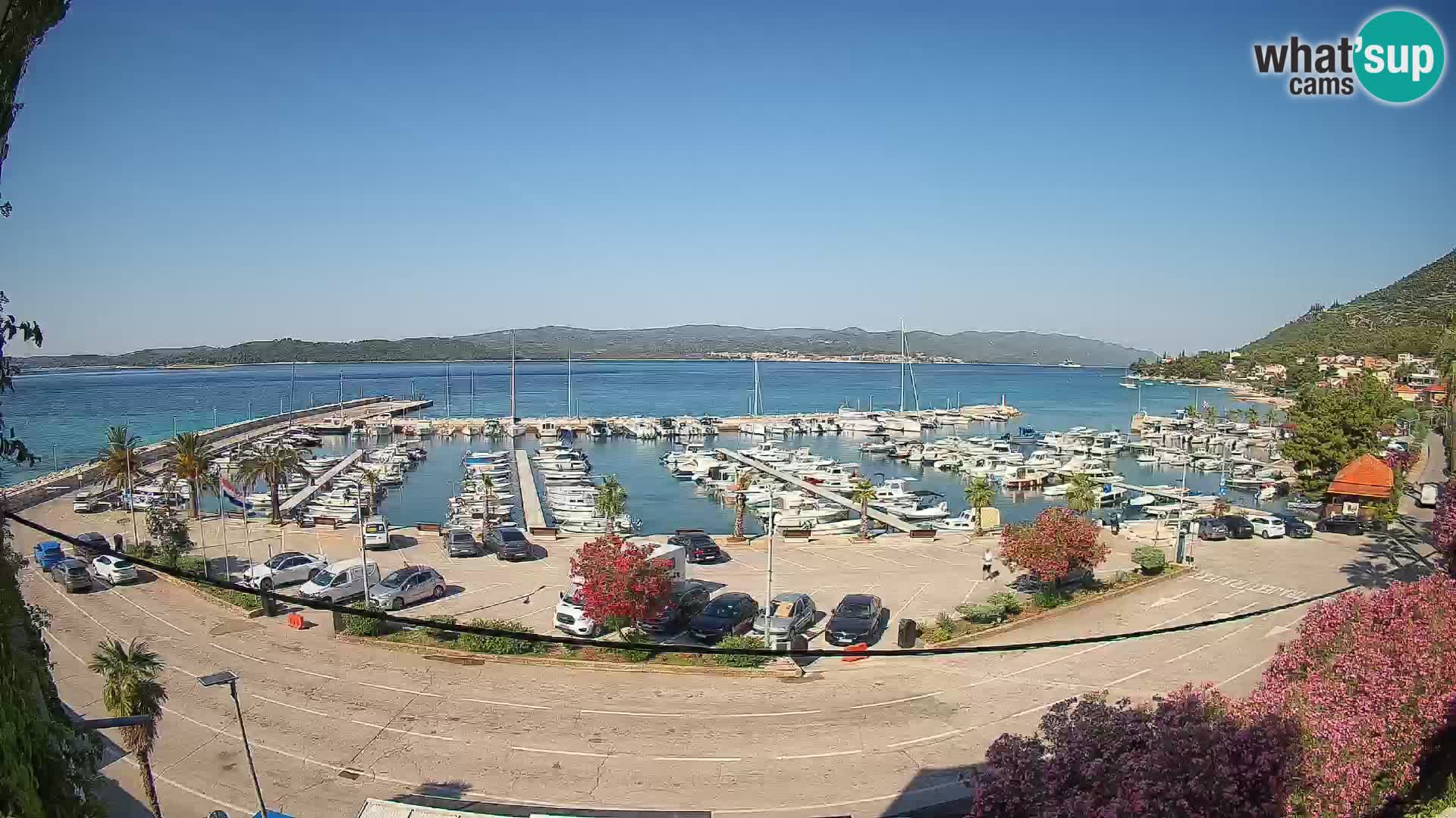 Webcam Orebić Riva – Ferry a Korčula en vivo