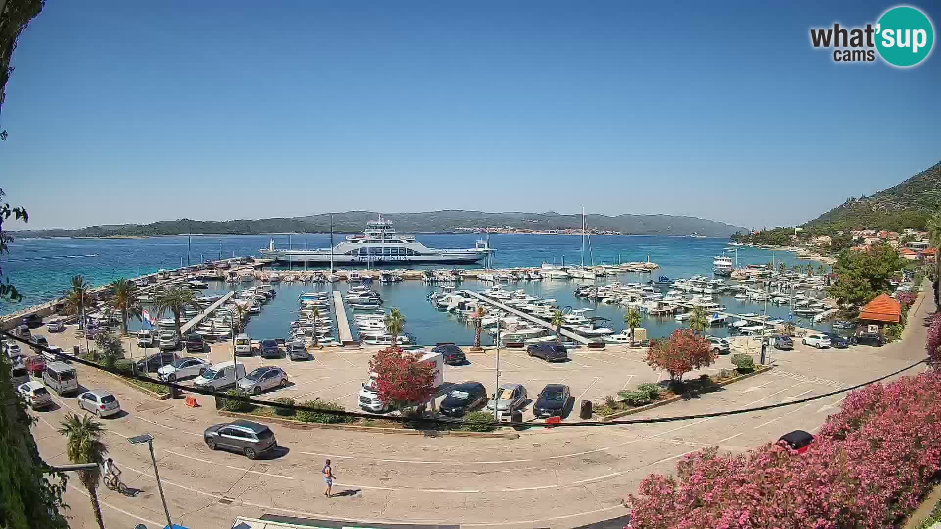 Webcam Orebić Riva – Ferry to Korčula Live