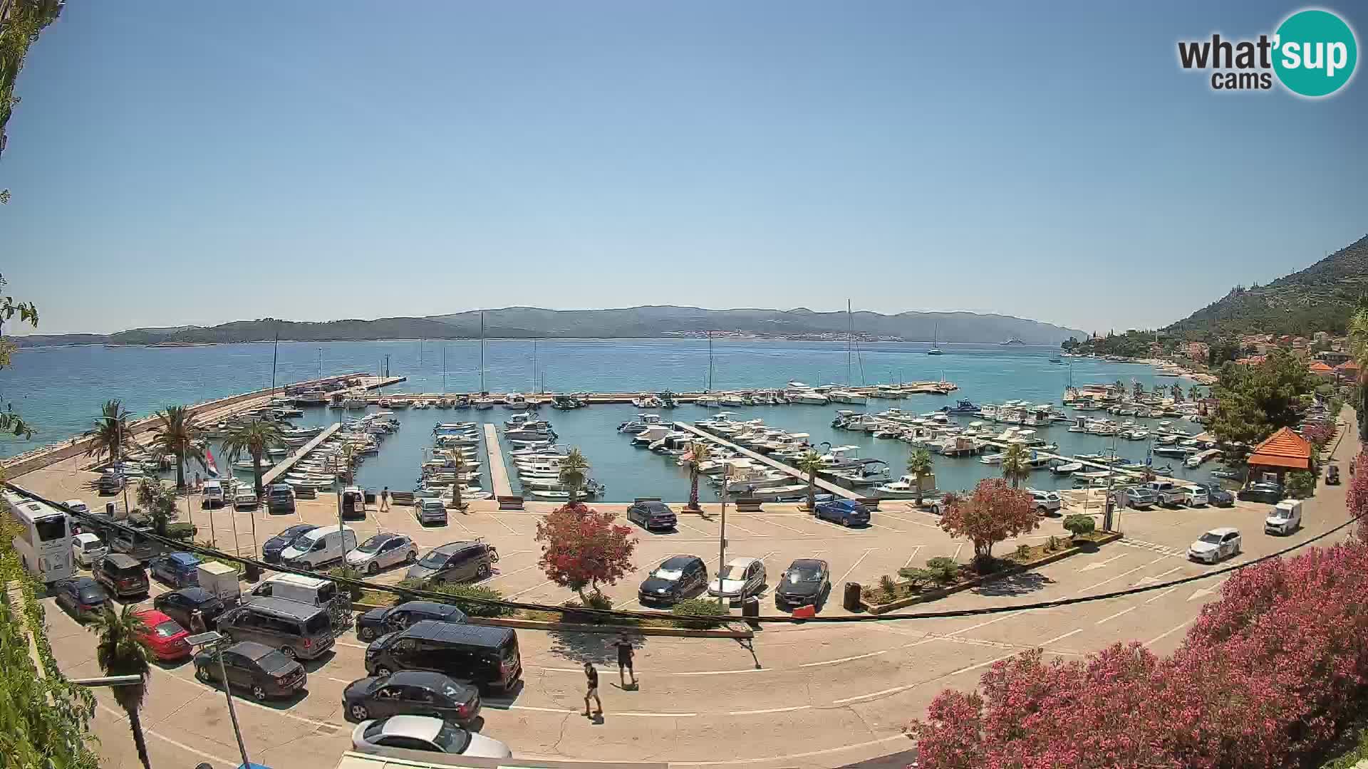 Webcam Orebić Riva – Ferry to Korčula Live