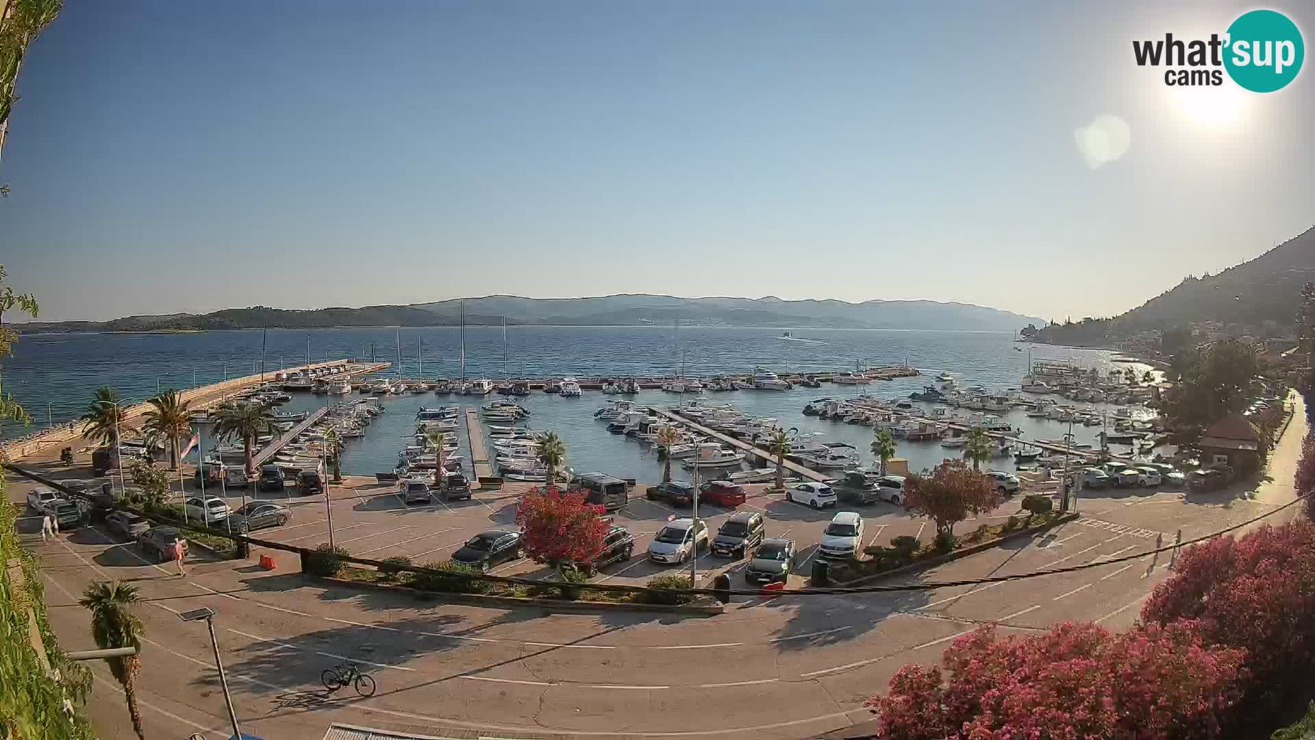 Web kamera Orebić Riva – Trajekt za Korčulu uživo