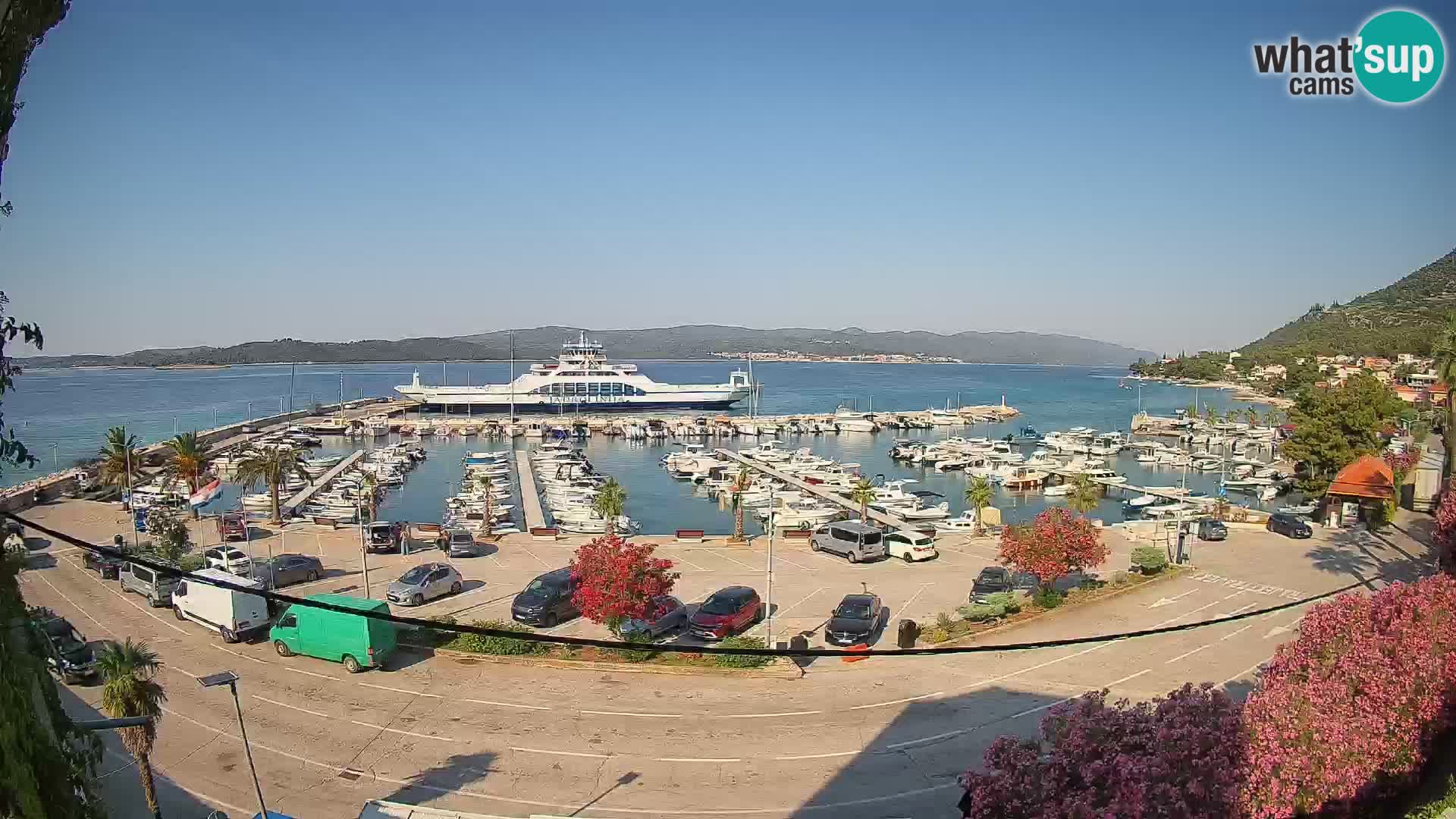 Webcam Orebić Riva – Ferry to Korčula Live