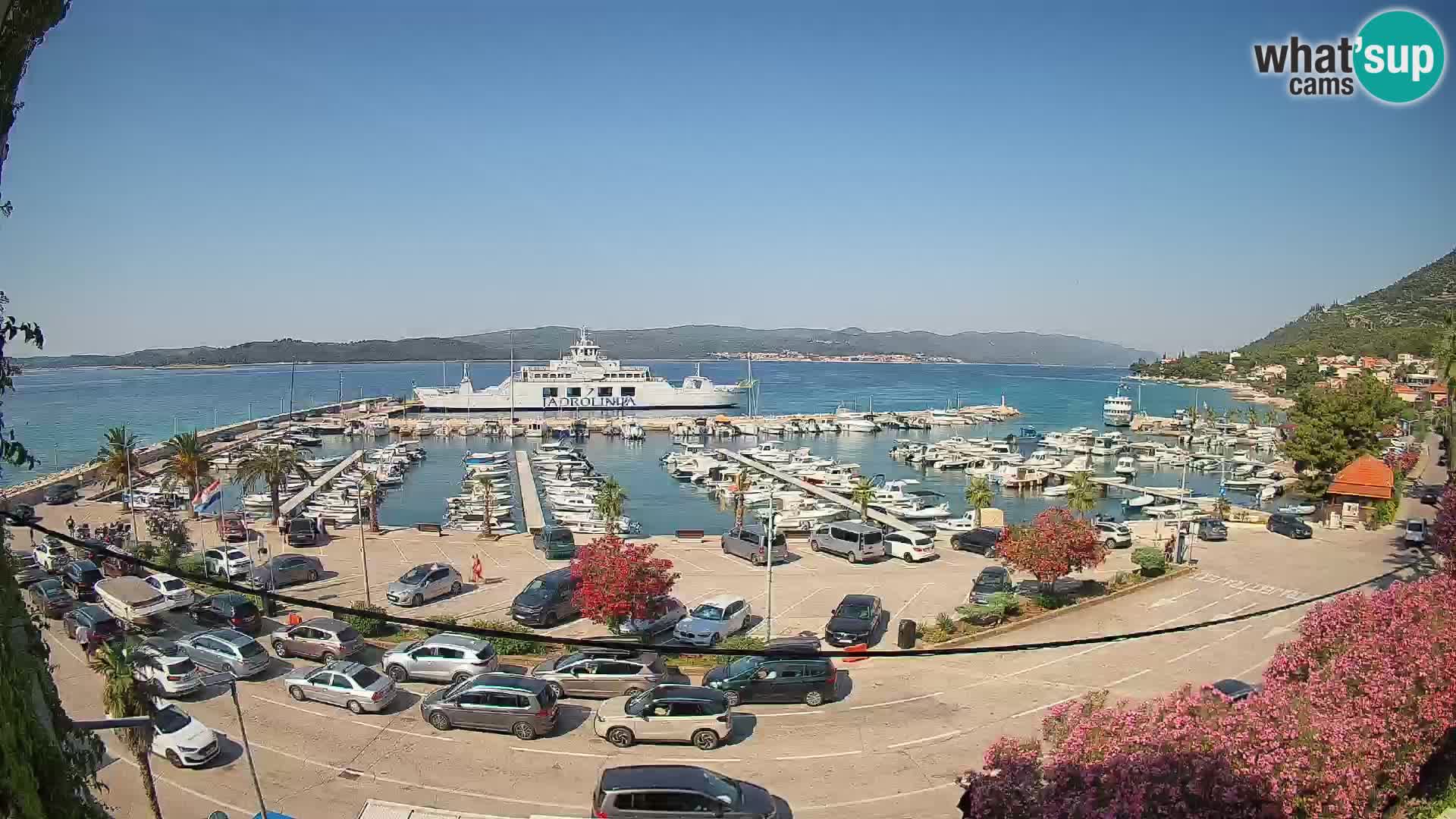 Webcam Orebić Riva – Ferry vers Korčula en direct