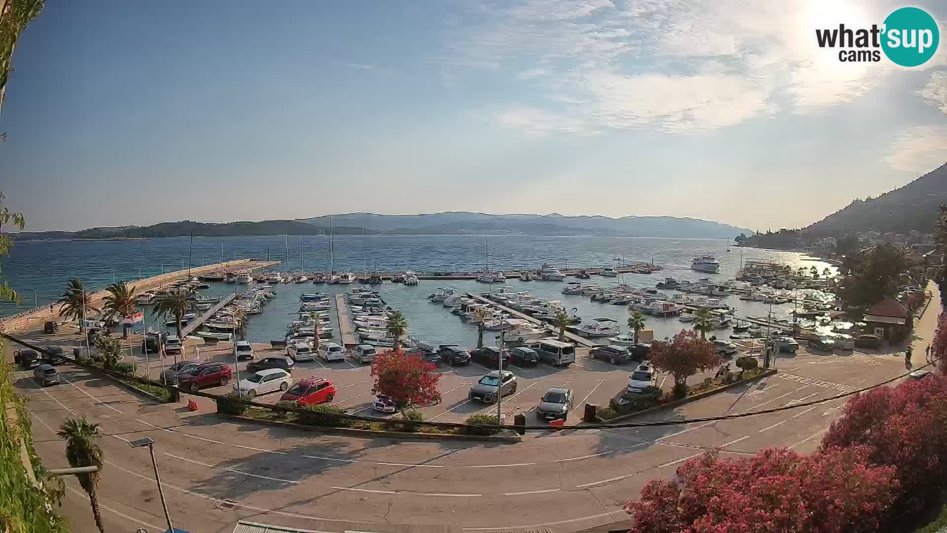 Webcam Orebić Riva – Ferry to Korčula Live