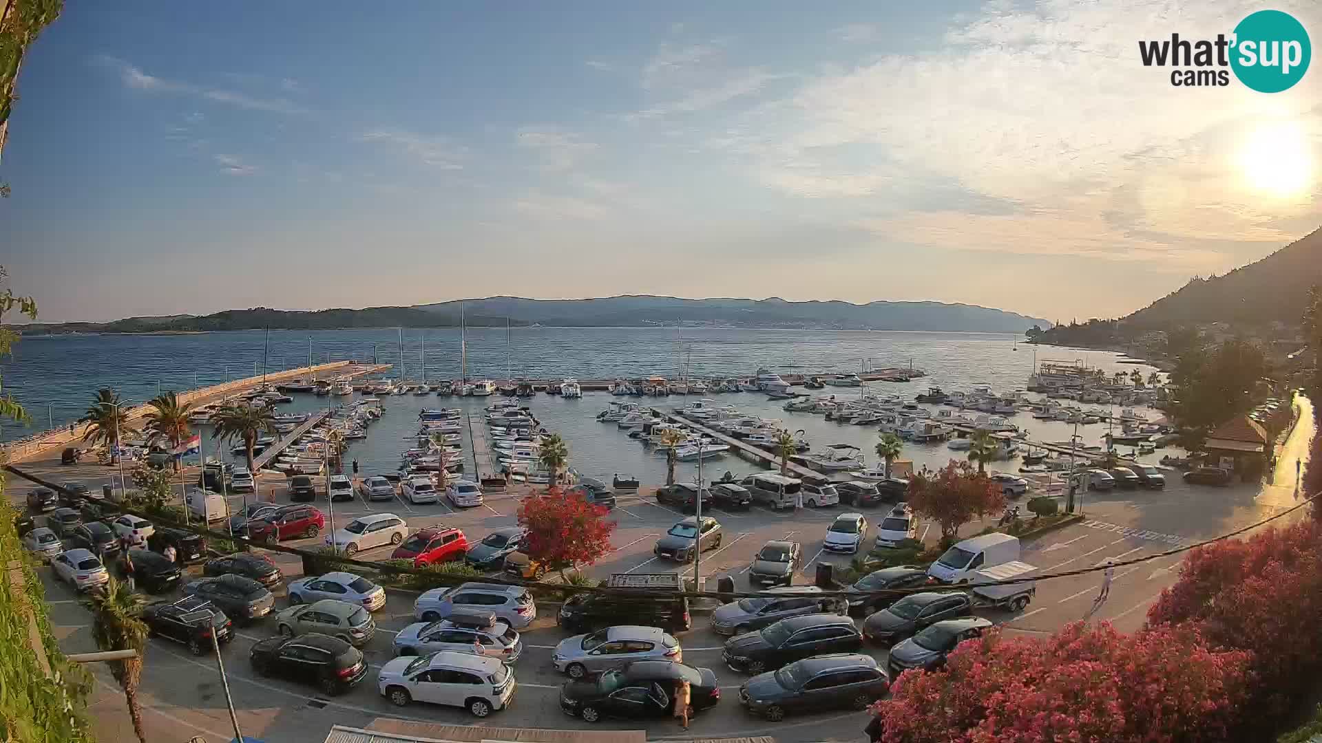 Webcam Orebić Riva – Ferry to Korčula Live