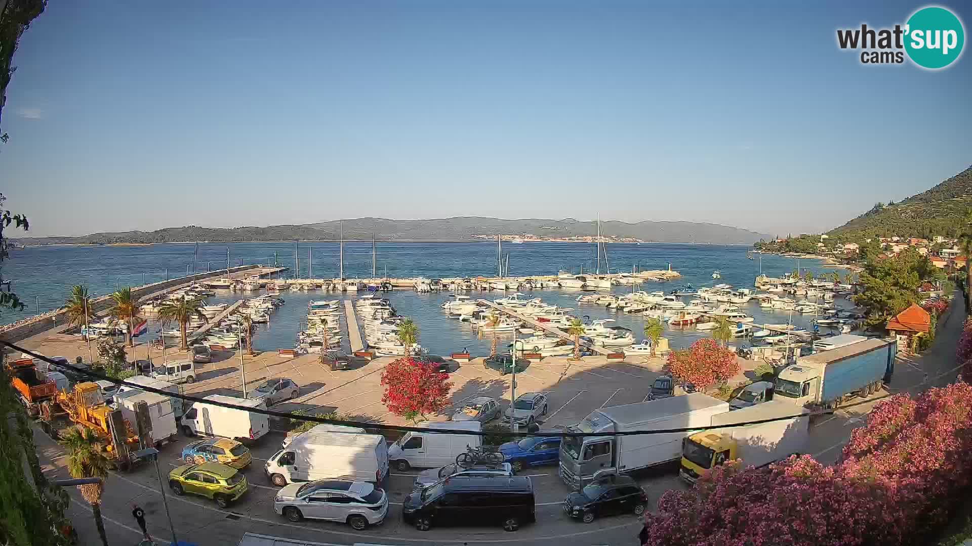 Webcam Orebić Riva – Ferry to Korčula Live
