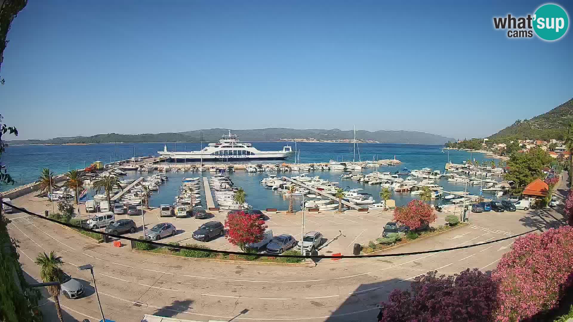 Webcam Orebić Riva – Ferry to Korčula Live